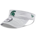 Men's New Era Gray Michigan State Spartans Logo Adjustable Visor - OSFA