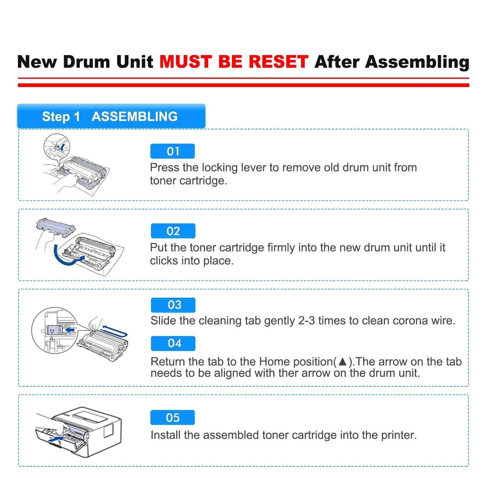 TN760 TN730 Toner Cartridge and DR730 Drum Unit Set Matching for Brother DCP-L2550DW HL-L2350DW MFC-L2710DW MFC-L2690DW Printer (2x TN-760 Toner, 1x DR-730 Drum Unit )