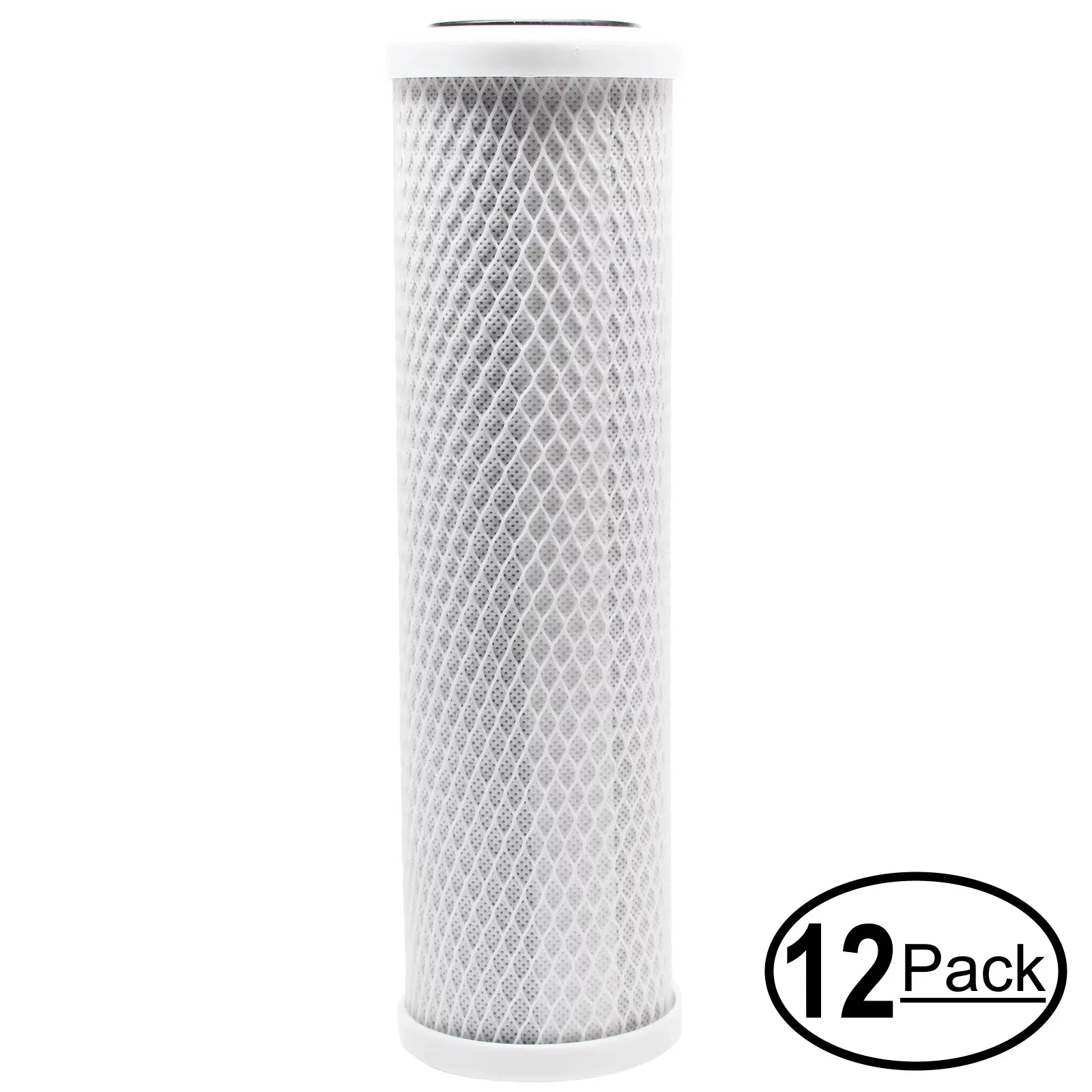 12-Pack Replacement for PurePro HRO-500 Activated Carbon Block Filter - Universal 10 inch Filter for PurePro 10" Light Commercial RO : HRO-500 - Denali Pure Brand