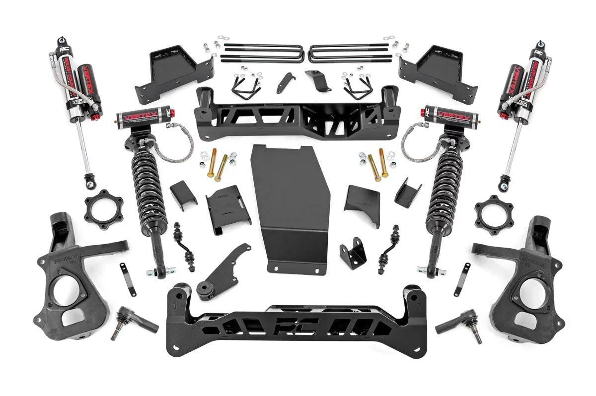 Rough Country 7" Lift Kit (fits) 2014-2018 Chevy Silverado GMC Sierra 4WD | Vertex Coilovers | Suspension System | 22851