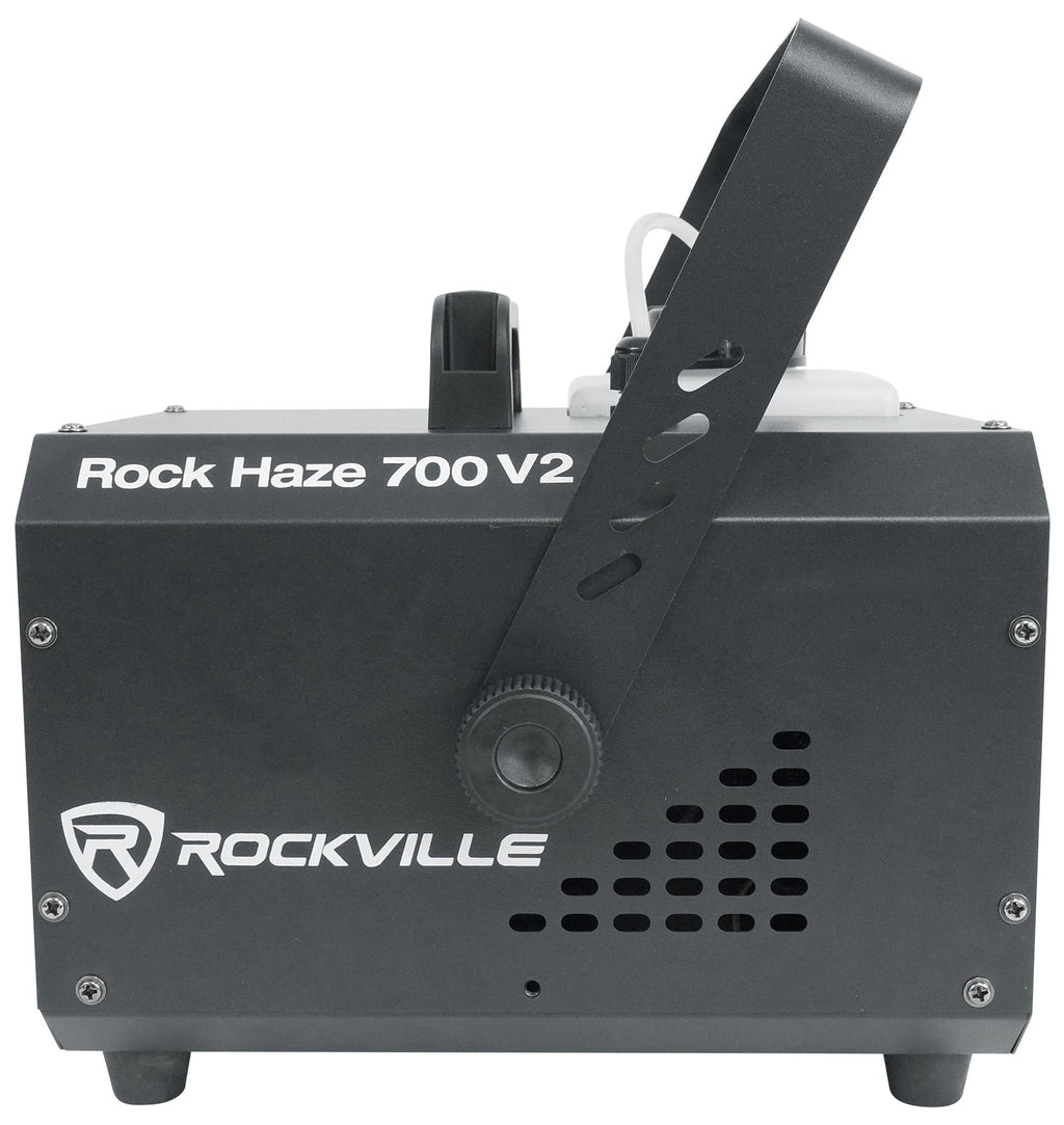 Rockville ROCKHAZE 700 CFM DMX Haze Machine Water Based DJ/Club Hazer and (2) Remotes