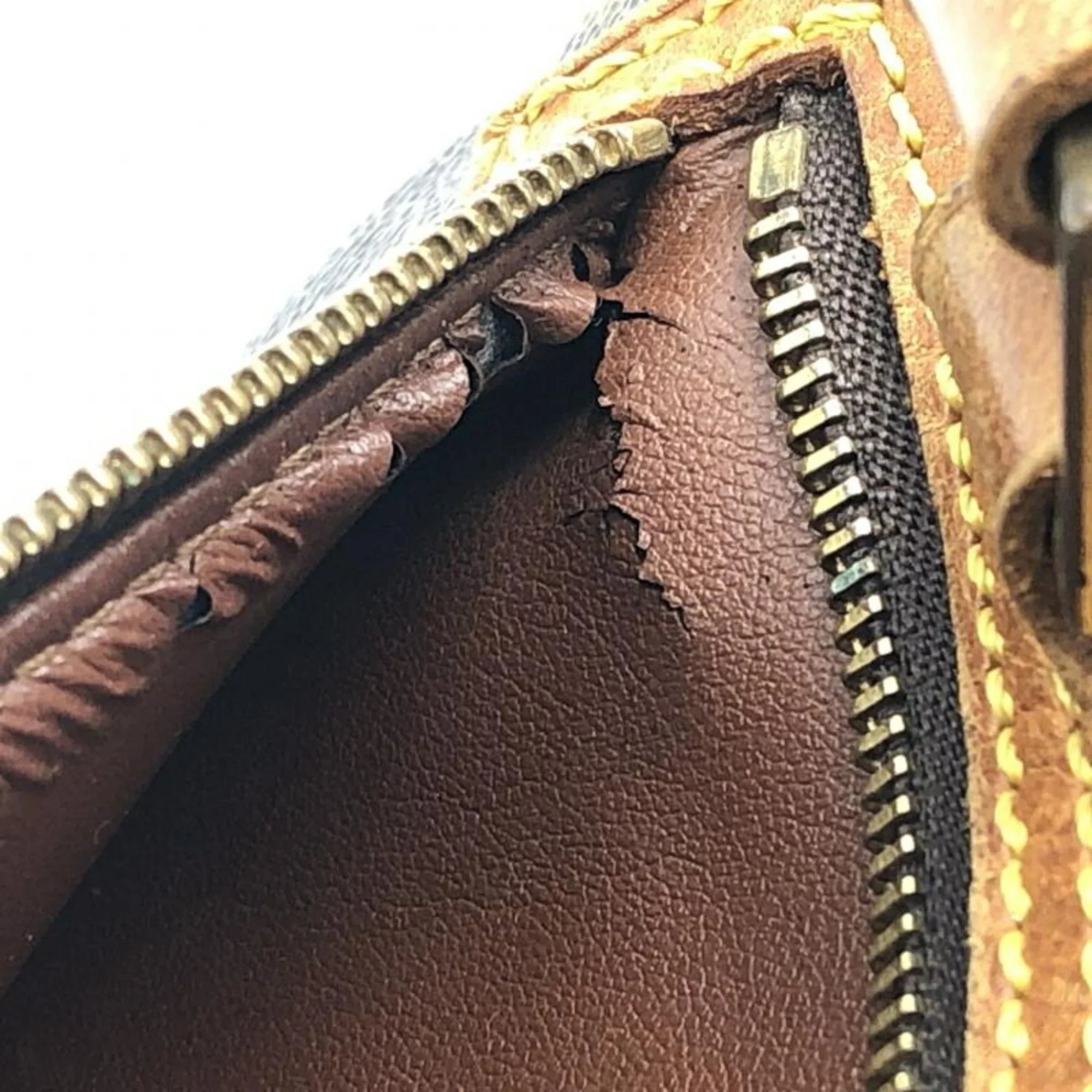 Pre-Owned LOUIS VUITTON Shite MM Handbag M51182 Monogram Brown Louis Vuitton (Good)