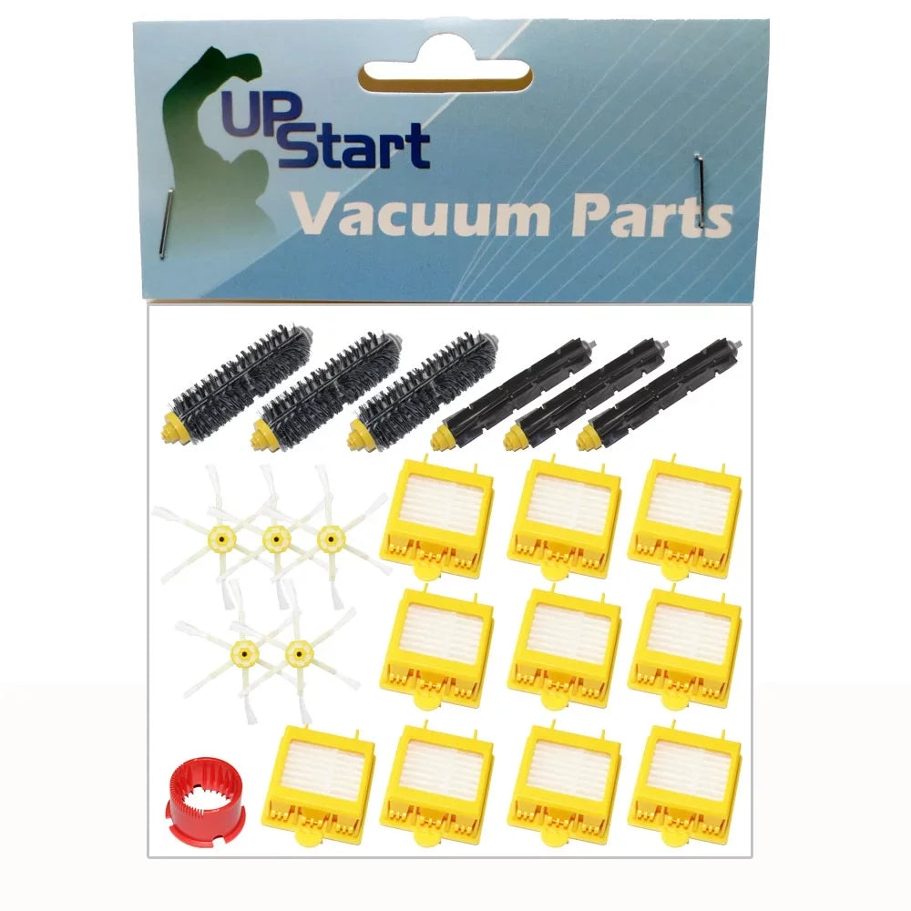 iRobot Roomba 780 Filters, 6-Arm Brush, Bristle Brush, Beater Brush, Tool - Kit Includes for iRobot 10 Filters, 5 6-Arm Brush, 3 Bristle Brush, 3 Beater Brush, 1 Tool