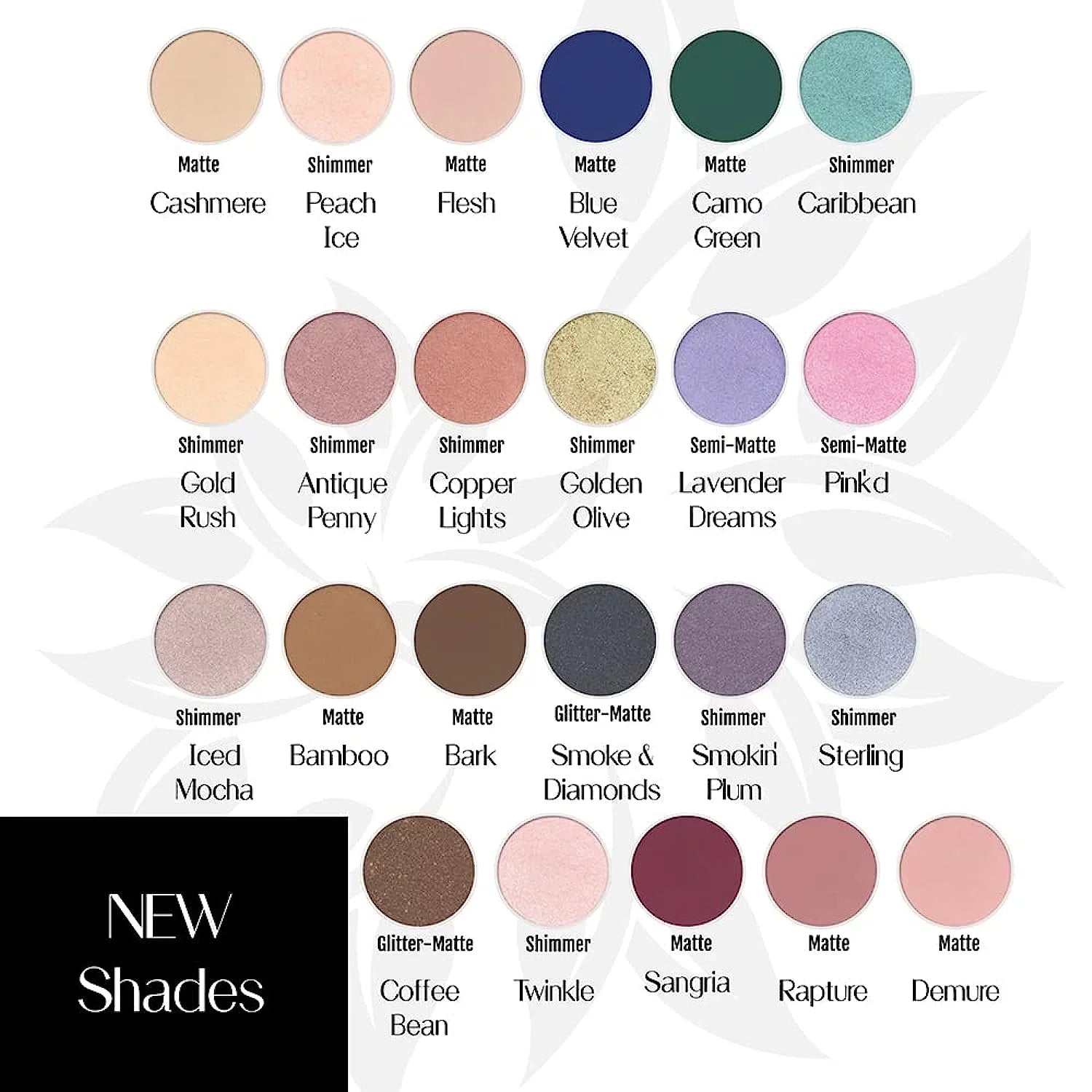 BaeBlu Hypoallergenic Eyeshadow Organic 100% Natural Finely Pressed Velvety Smooth Powder, Made in USA, Sterling
