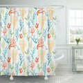 KSADK Reef Colorful Coral Ocean Sea Tropical Abstract Graphic Life Marine Shower Curtain Bath Curtain 66x72 inch