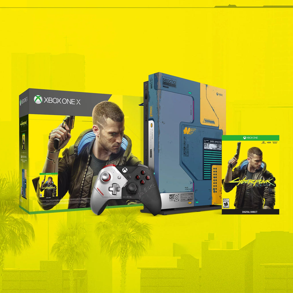 New Microsoft Xbox One X [Previous Generation] 1TB Cyberpunk 2077 Console Bundle (Discontinued)