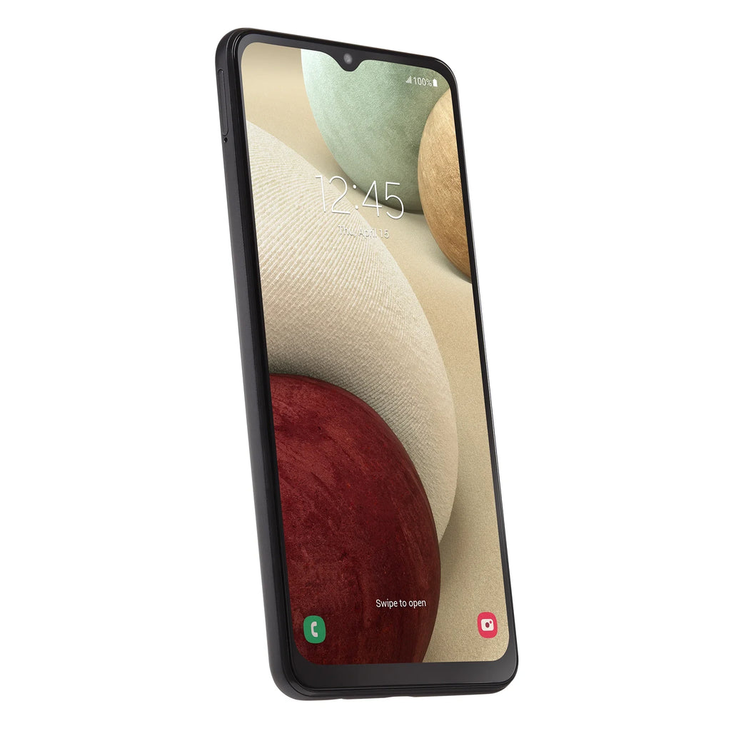 Walmart Family Mobile Samsung Galaxy A12, 32GB, Black- Prepaid Smartphone [Locked to Walmart Family Mobile]