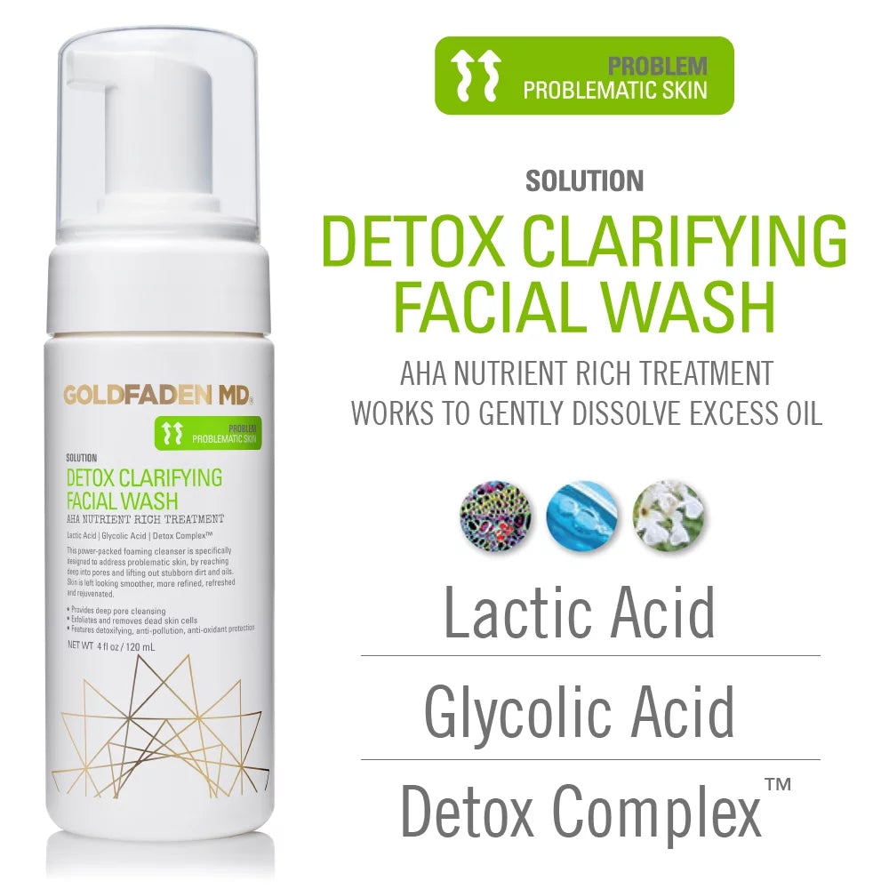 Goldfaden MD Detox Clarifying Facial Wash, 4 fl oz