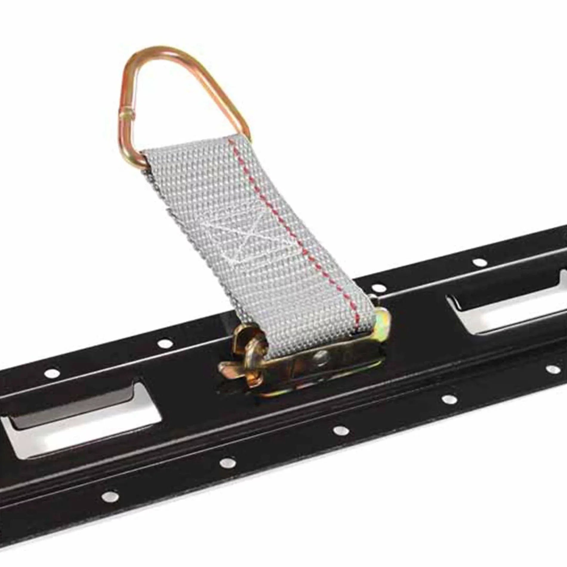 "DC Cargo Mall Four 8-ft E-Track Rails, Vertical Powder Coated TieDowns | Long Heavy Duty Steel Etrack Rails for Trucks, Trailers"