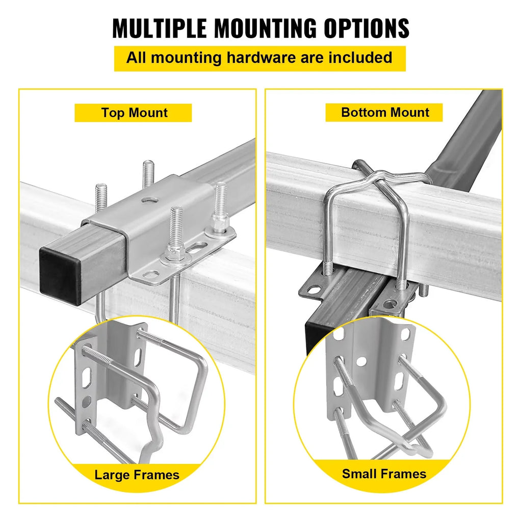 VEVORbrand Ship Trailer Guide-on, 40", 2pcs Galvanized Steel Trailer Post Guide on, with LED-Lighted PVC Tube Protection Mounting Hardware Included, for Ski Ship Fishing Watercraft or Watercraft Trailer