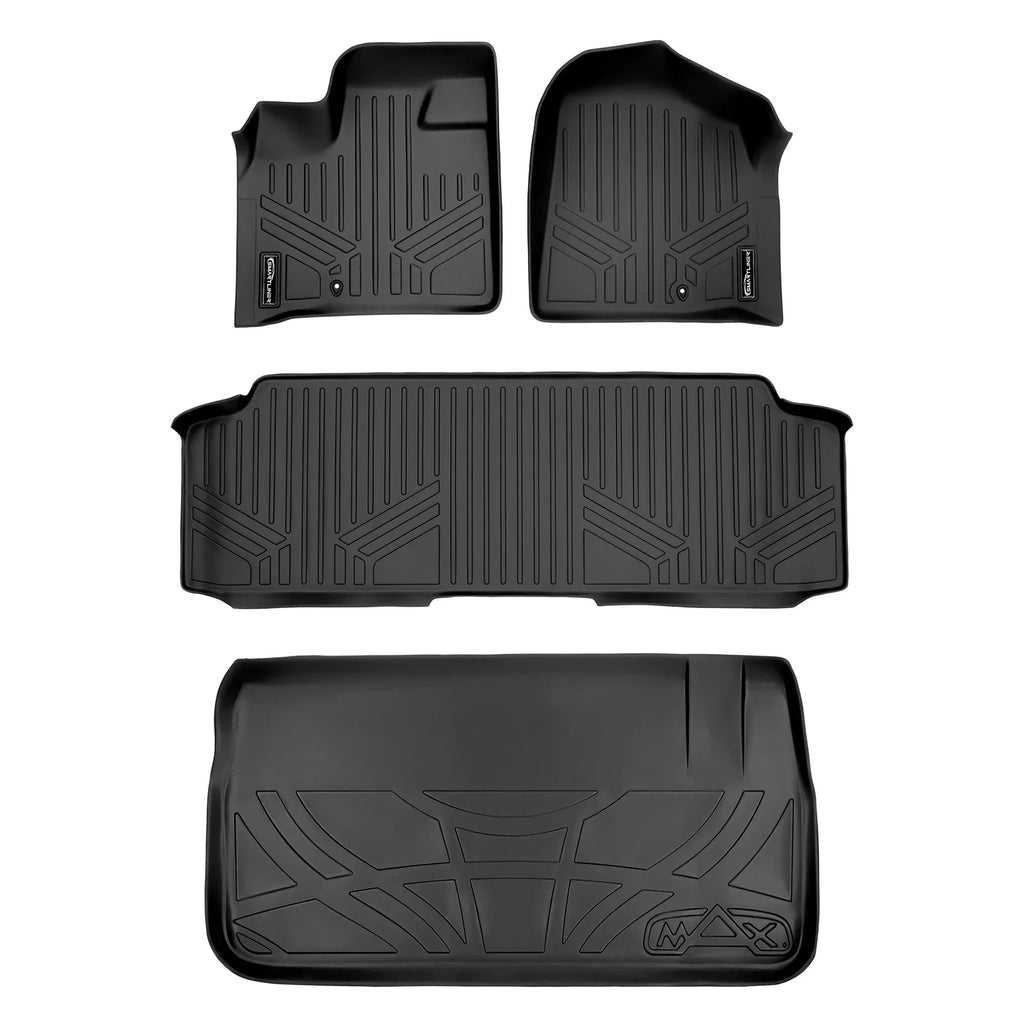 Smartliner 1st 2nd & Cargo Mats Set for Grand Caravan/Town & Country Bench Seats
