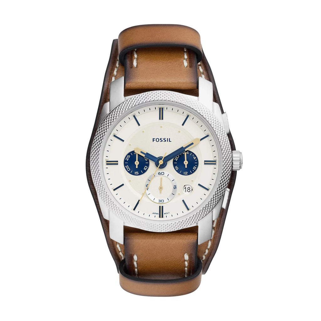 Fossil Men's Machine Chronograph Tan Eco Leather Watch