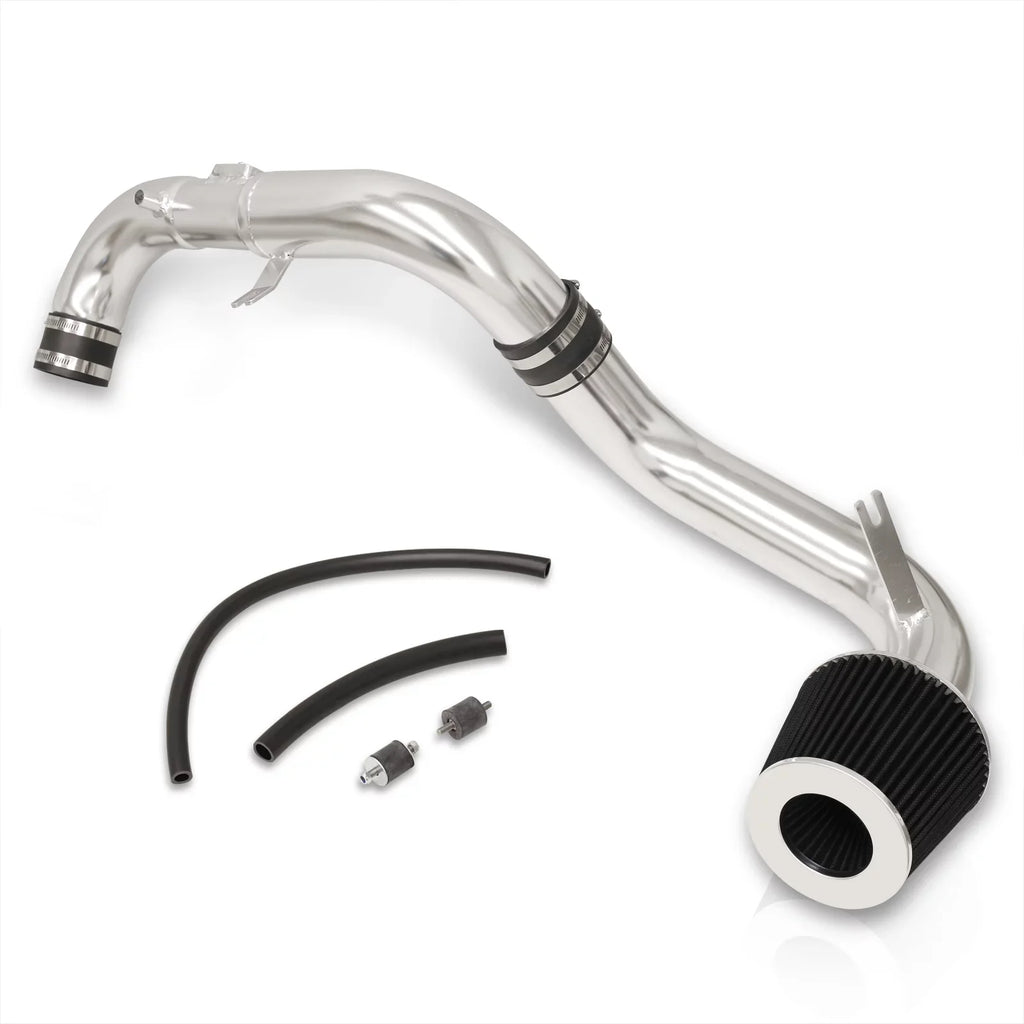 AJP Distributors JDM Cold Air Intake CAI Induction System Polished Aluminum Piping Pipe + Filter Suitable For Honda Civic DX LX EX 1.8L L4 2006 2007 2008 2009 2010 2011 06 07 08 09 10 11