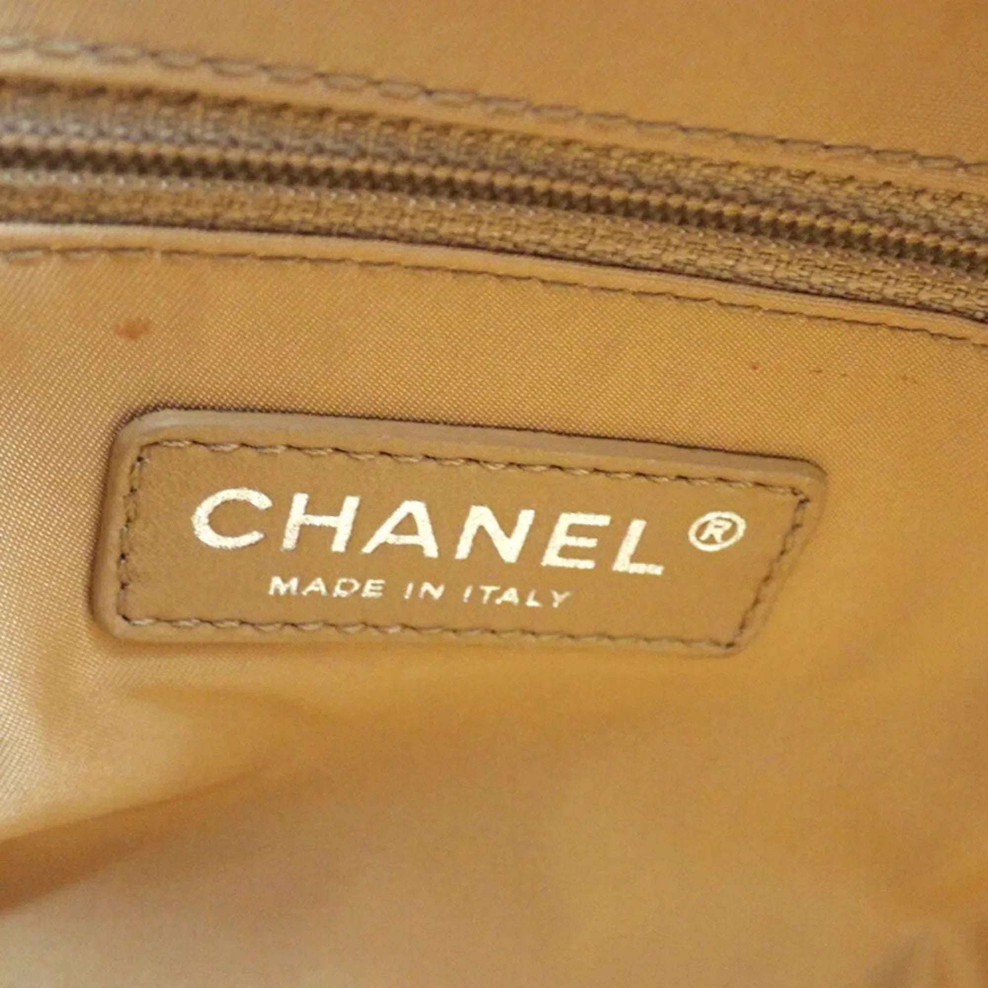 Pre-Owned CHANEL Chanel Paris Biarritz coated canvas hand tote bag (Fair)