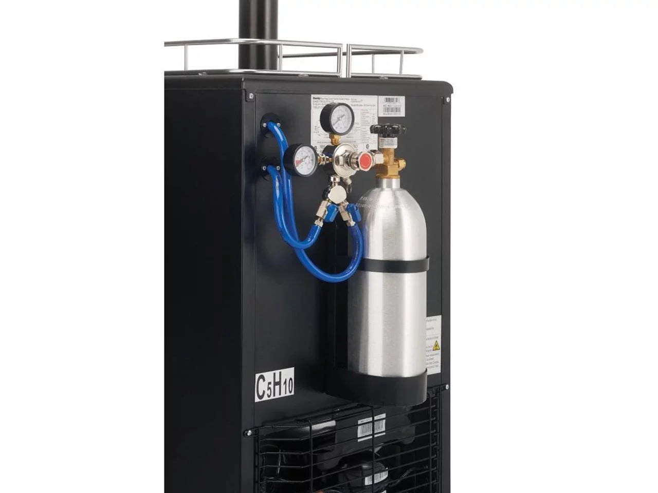 Danby DKC054A1BSL2DB 5.4 Cubic Foot Steel Double Tap Dual-Top Beer Kegerator