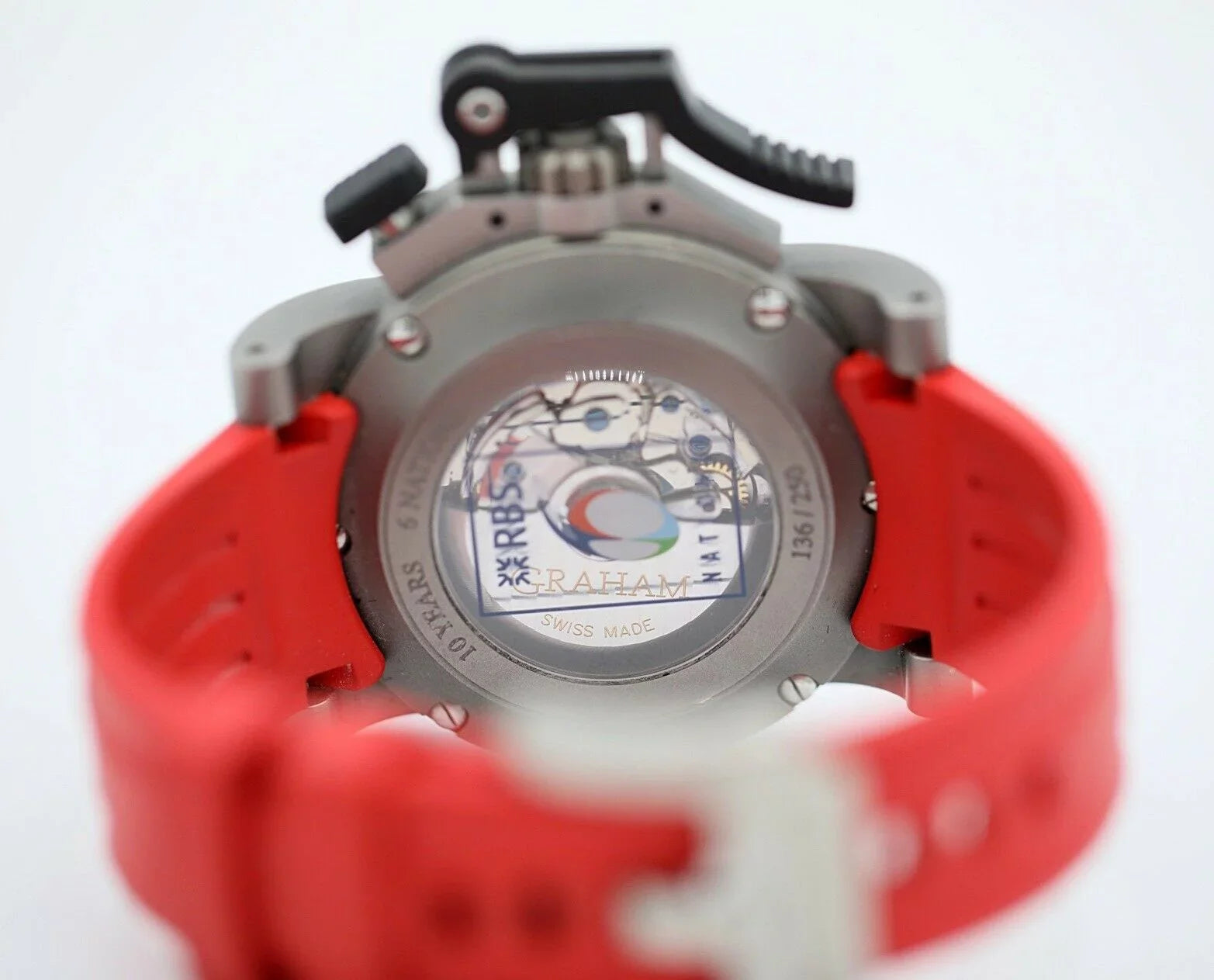 Graham RBS 6 Nations Chronofighter Oversize Referee Titanium Rubber Men's Watch