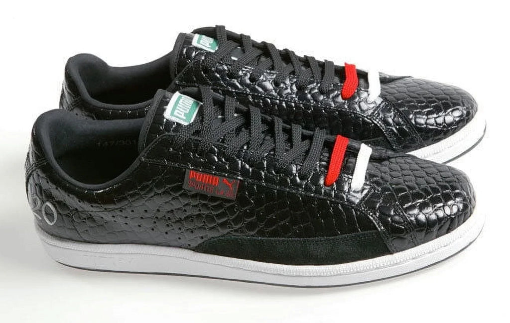 PUMA SPORTIE LA. MATCH CROCODILE SKIN UNISEX MEN 5.5 / WOMEN 7 SHOES BLACK NEW