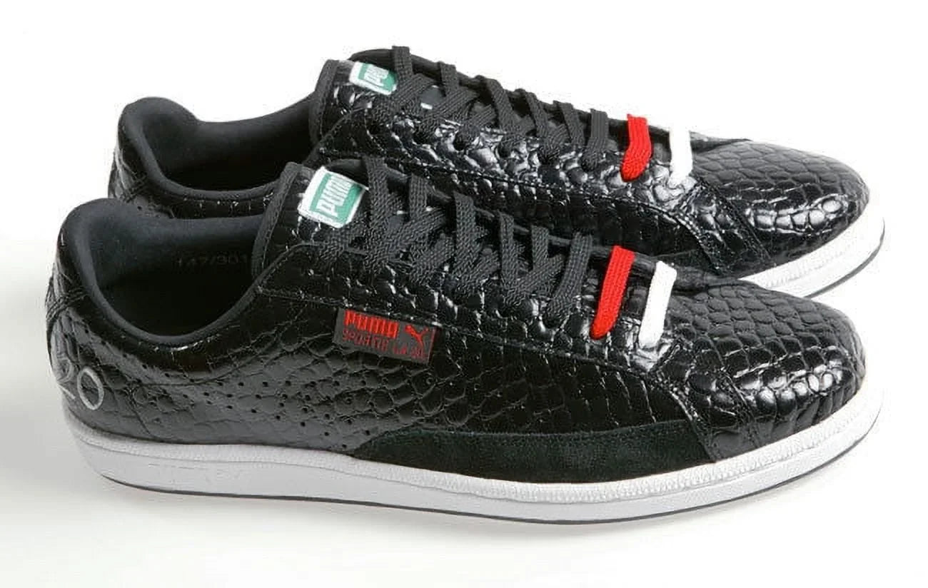 PUMA SPORTIE LA. MATCH CROCODILE SKIN UNISEX MEN 5.5 / WOMEN 7 SHOES BLACK NEW