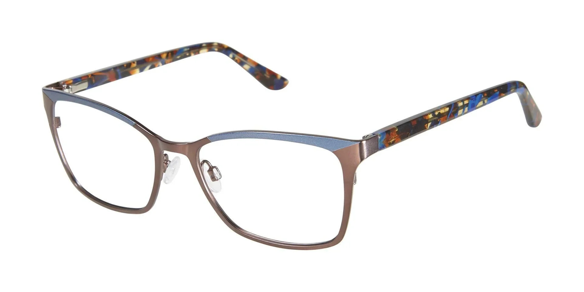 NEW GX by GWEN STEFANI GX072 Brown & Navy Eyeglasses 52mm with GX Case