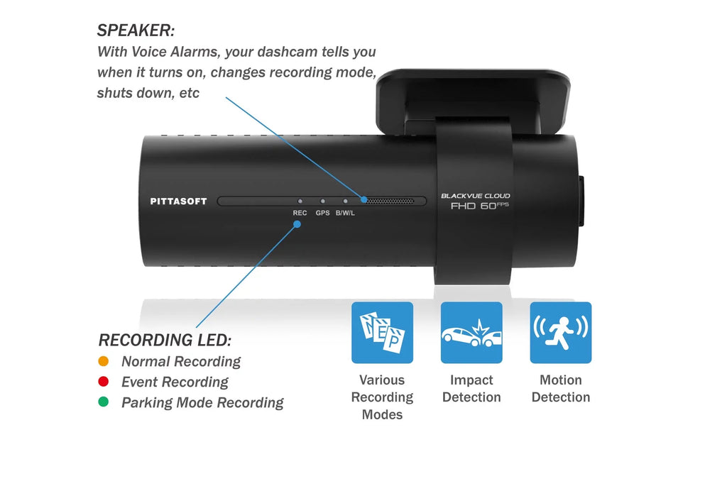 BlackVue DR770X-2CH-TRUCK Front + Waterproof Exterior Dash Cam With 256GB Card | Cloud-Ready 1080p 60FPS GPS & WiFi