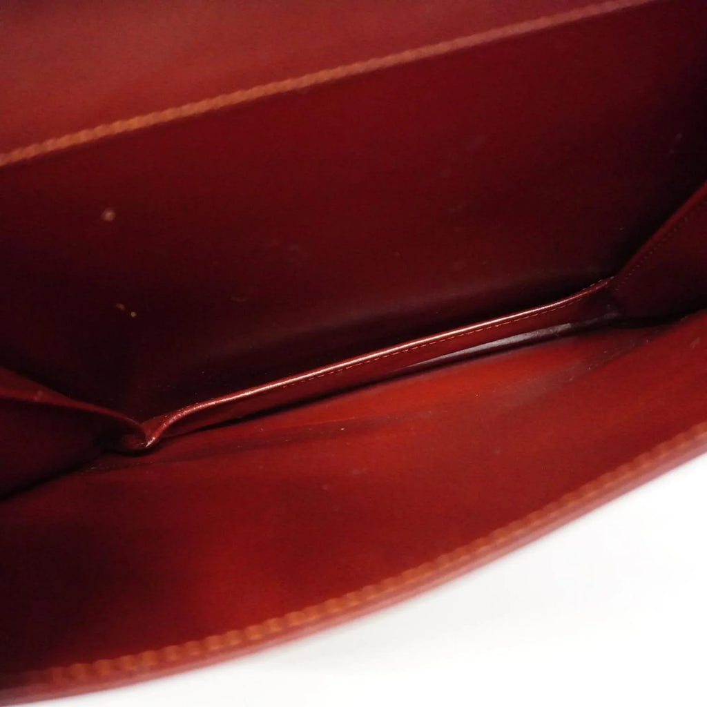 Pre-Owned Cartier Shoulder Bag Must Leather Bordeaux Women's (Good)