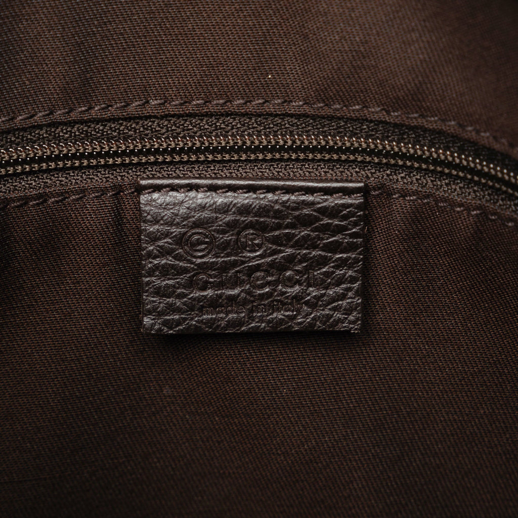 Pre-Owned Authenticated Gucci GG Jolicoeur Crossbody Nylon Fabric Brown Crossbody Bag Unisex (Good)