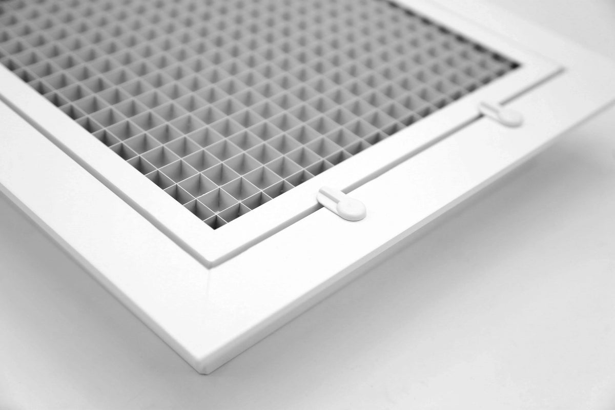 6" x 24" Cube Eggcrate Return Air Filter Grille for 1" Filter