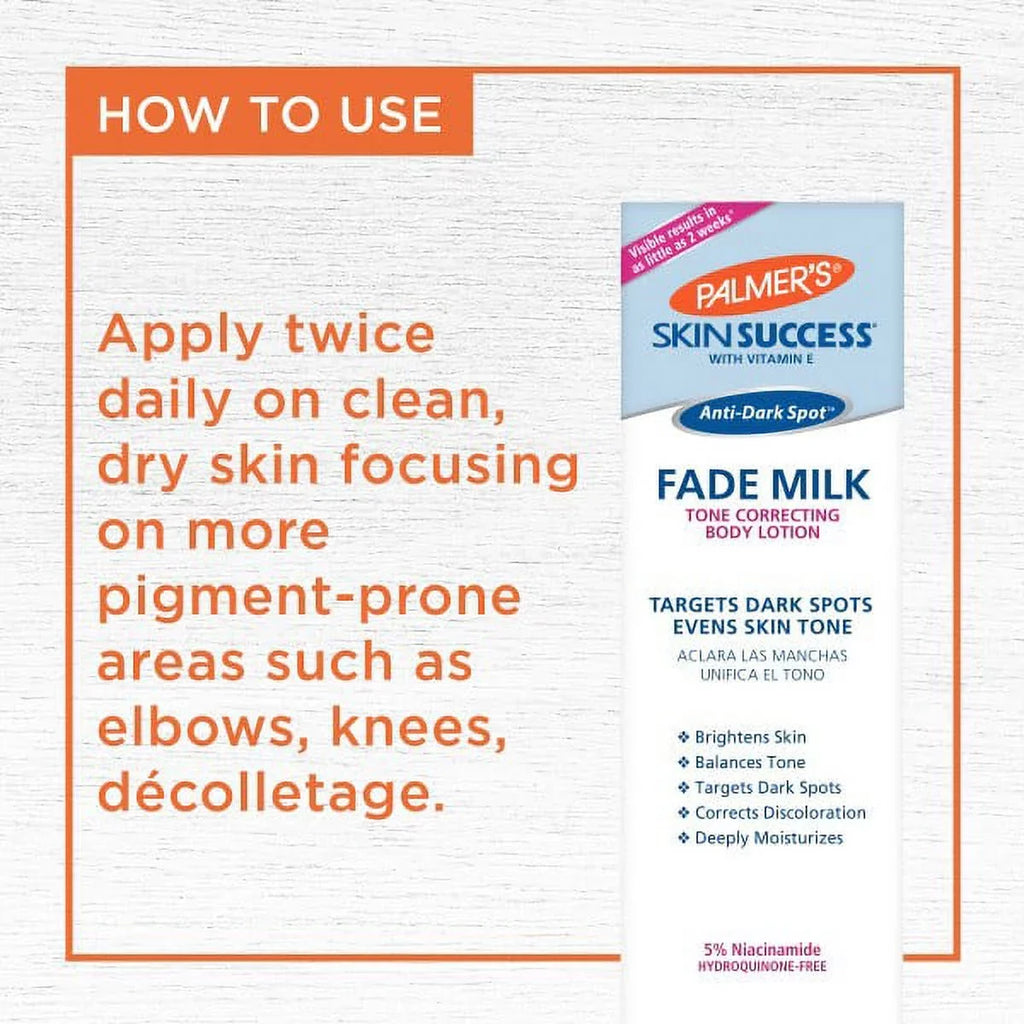 Palmer's Skin Success Anti-Dark Spot Fade Milk Body Lotion 8.5 fl oz Pack of 2