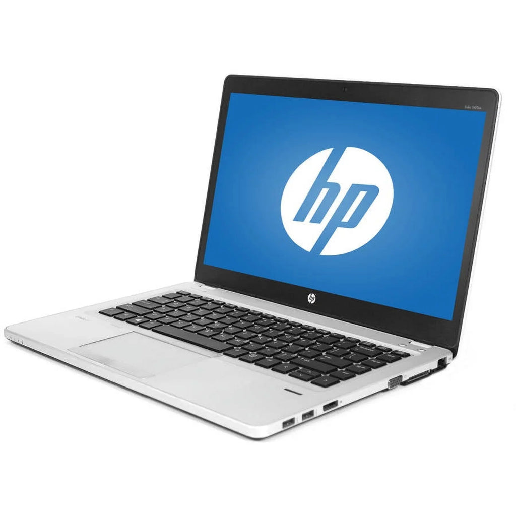 Restored HP Silver 14" Folio 9470M Laptop PC with i5-3437U Processor, 4GB Memory, 128GB Solid State Drive and Windows 10 Pro (Refurbished)