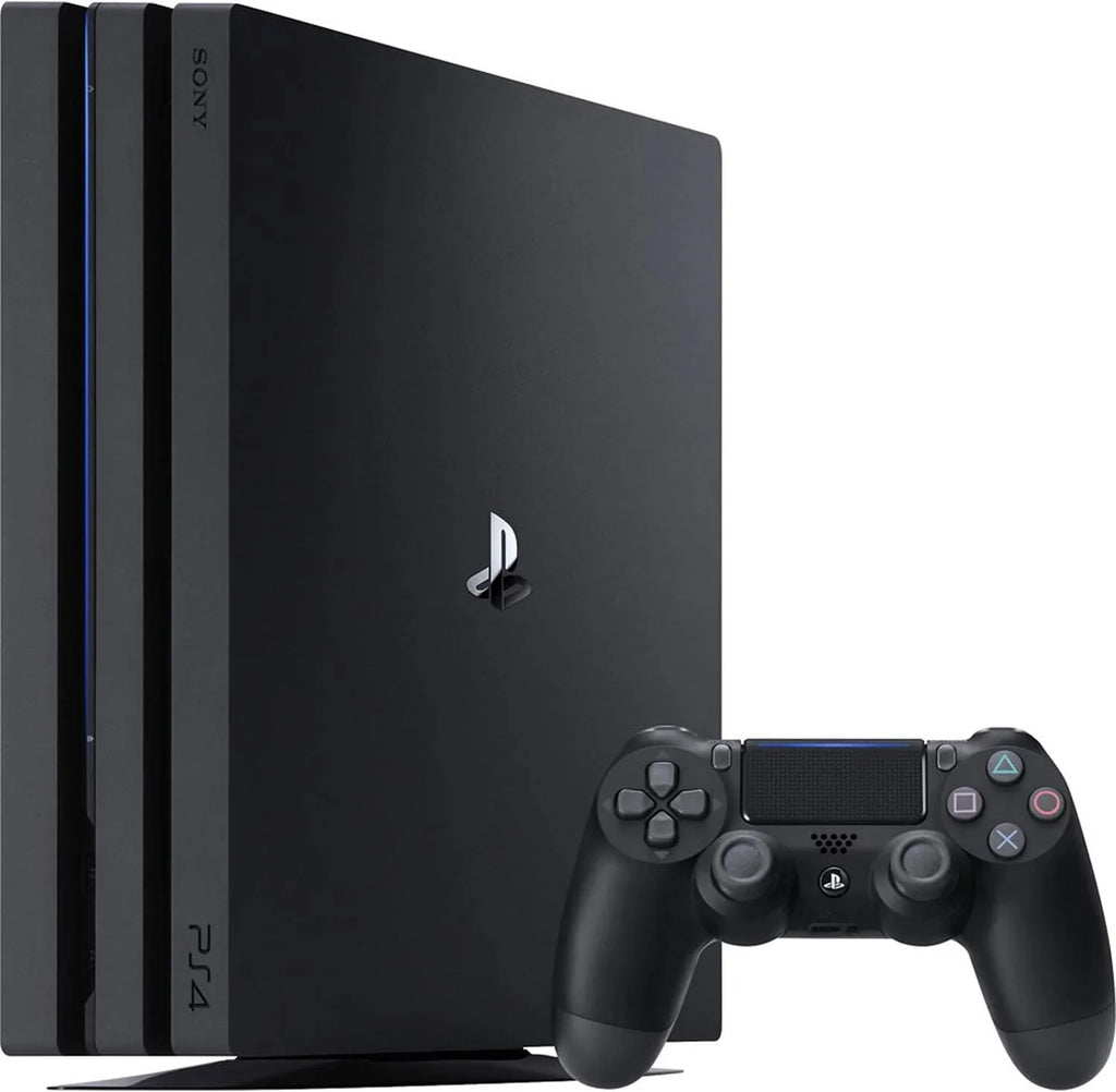 Pre-Owned Sony PlayStation 4 Pro 1TB Gaming Console Black HDMI Cable With BOLT AXTION Cleaning Kit Bundle (Refurbished: Like New)