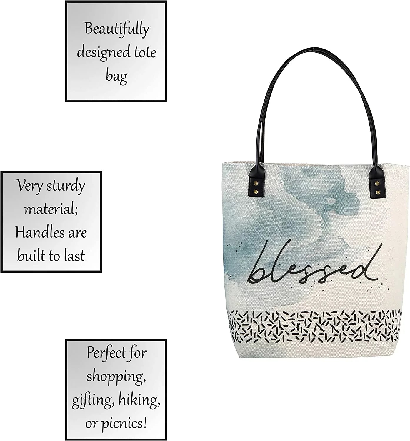 Christian Brands G2010 Blessed Tote BagPack of 2