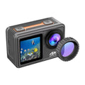 GoolRC 4K 24MP Dual Screen Sport DV 2.0 Inch Screen 170° Wide Angle EIS 40m Waterproof WiFi with Macro Lens Remote Control for Sports