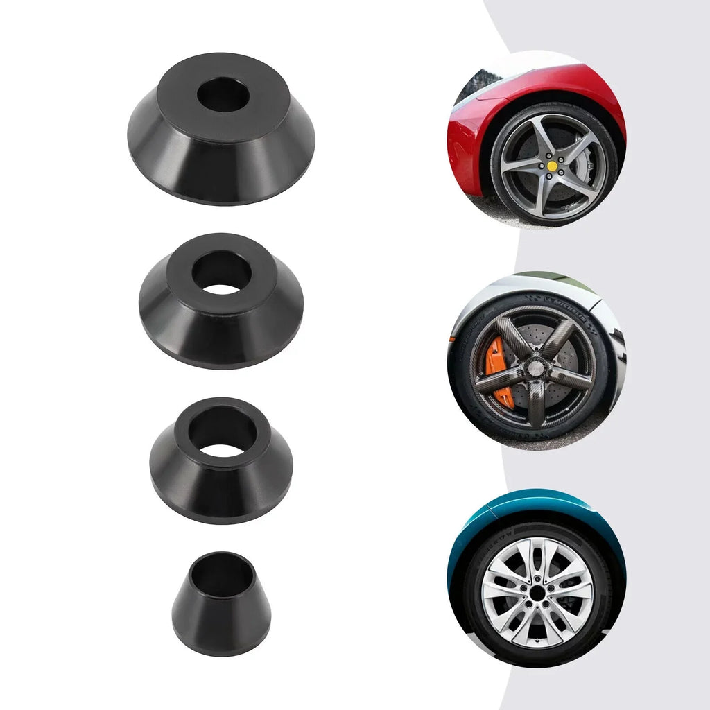4 Sizes Tire Balancer Cones Kit 36mm Wheel Balancer Adapter Cones 45-gauge Steel