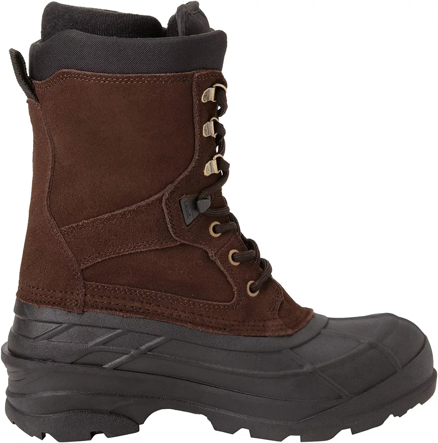 Kamik Men's Nationplus Boot (8.5 D(M) US, Dark Brown)