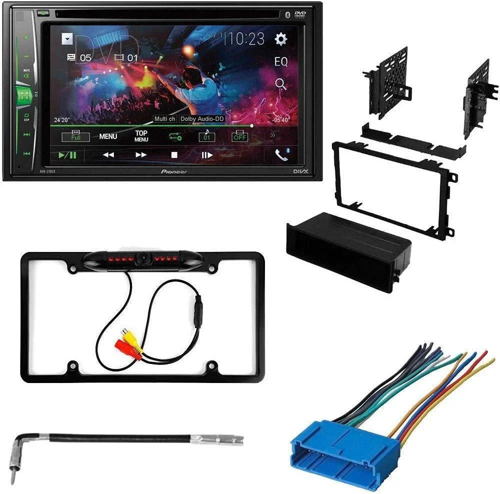 KIT4820 Bundle for 1994-1999 Oldsmobile Eighty-Eight W/ Pioneer AVH-241EX Double DIN Car Stereo with Bluetooth/Backup Camera/Install Kit/in-Dash DVD/CD AM/FM 6.2" Touchscreen Digital Media Receiver