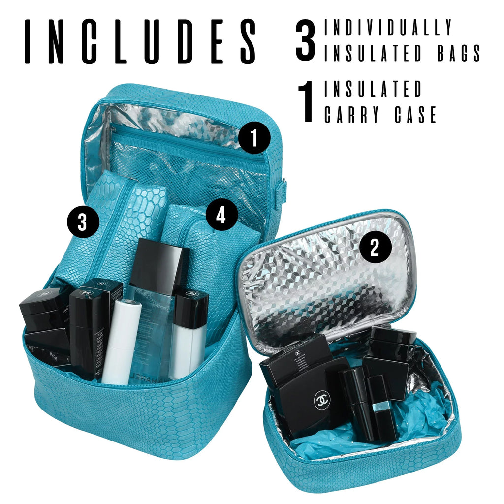 Picnic Gift 7220-HT Mojito-Four In One Insulated Cosmetics Bag, Houndstooth
