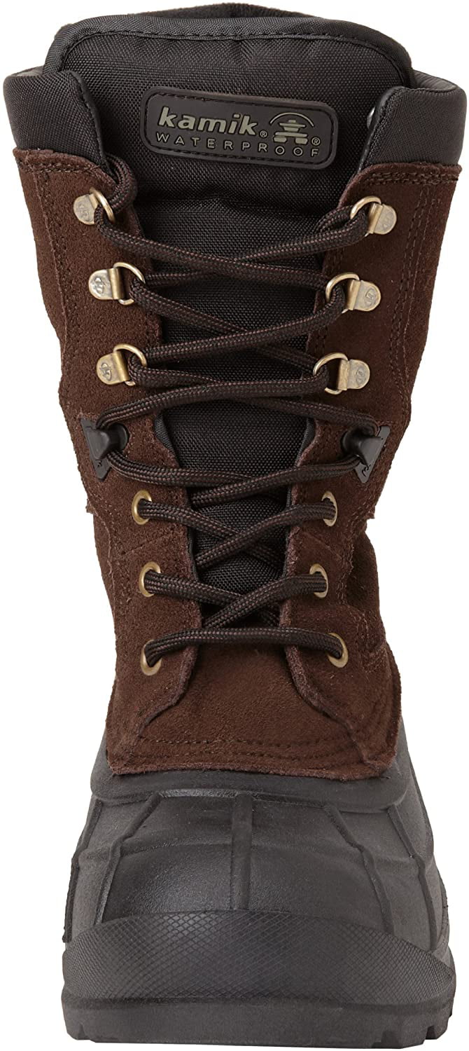 Kamik Men's Nationplus Boot (8.5 D(M) US, Dark Brown)