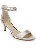 Jewel Badgley Mischka Womens Lorraine Dressy Zipper Ankle Strap