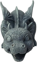 Dragon Fountain Resin Pond Spouting Dragon Garden Statue Climate Durable Realistic Water Spray Dragon Statue for Yard Park Courtyard Pond Pool