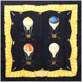 Pre-Owned Bvlgari silk scarf muffler black balloon pattern BVLGARI ladies tapestry (Good)
