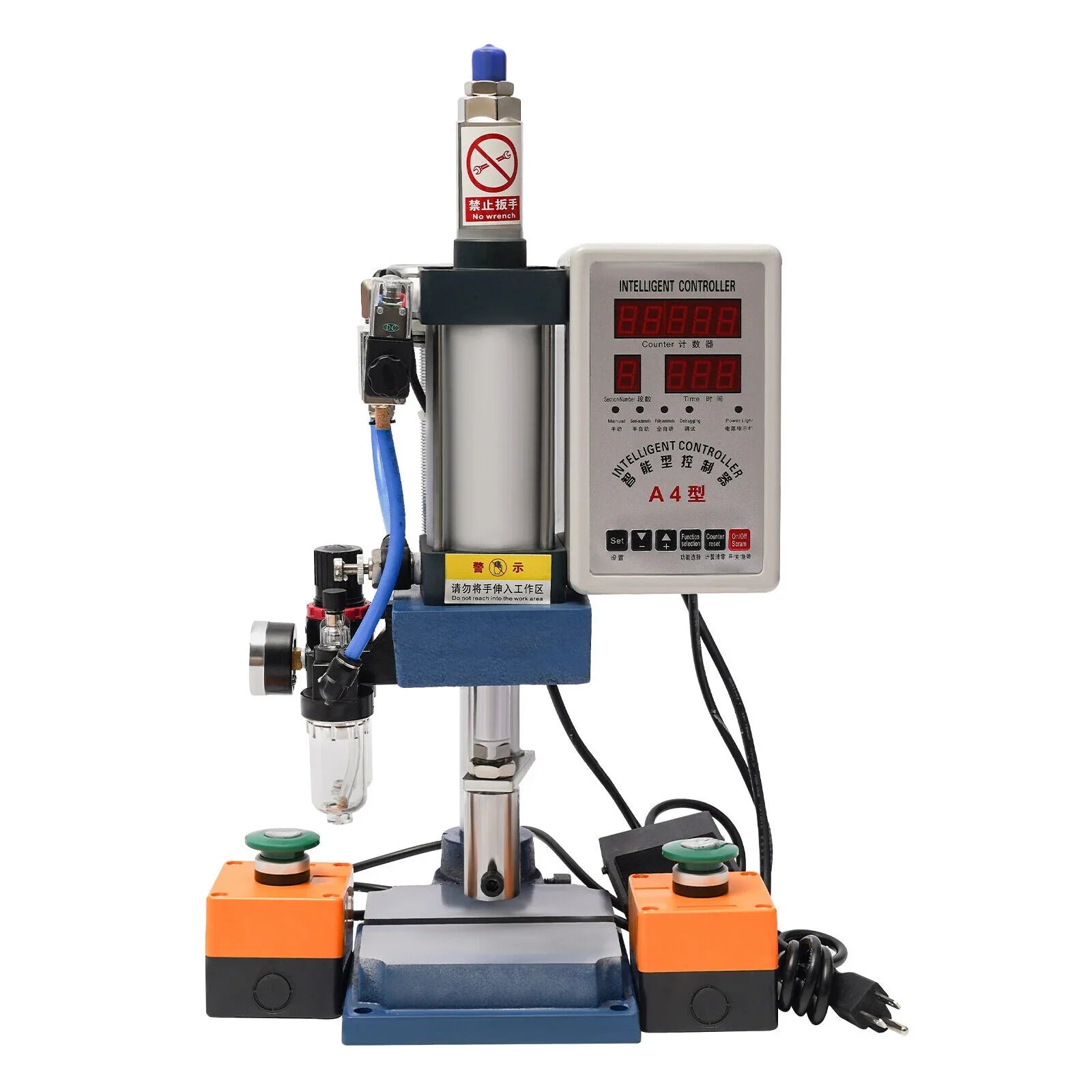New 440lb Adjustable Pneumatic Punch Machine Press Equipment with Digital Controller, 4V210-8