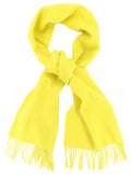 Biagio 100% Wool NECK Scarf Solid Golden Yellow Color Scarve for Men or Women