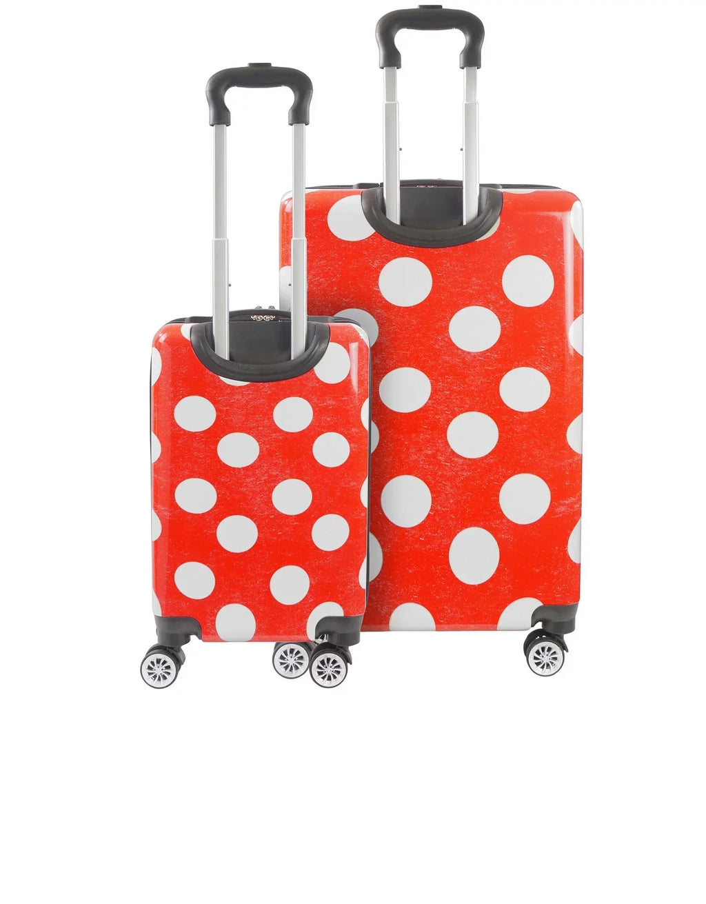 Disney FCFL0119SAMEC Mommy and Me! Minnie Mouse Ful Hardside Spinner Luggage, 2-Piece Set
