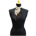 Pre-Owned Gucci Ponytail Scarf Muffler Silk Pattern GG Beige x Dark Brown 663719 3G001 2276 GUCCI Ladies Paper 2022 New Item (Good)