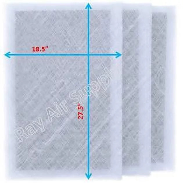 RAYAIR SUPPLY 20x30 Replacement Filter Pads Suitable with SolaceAir Air Cleaner 20x30 Refills (3 Pack) WHITE