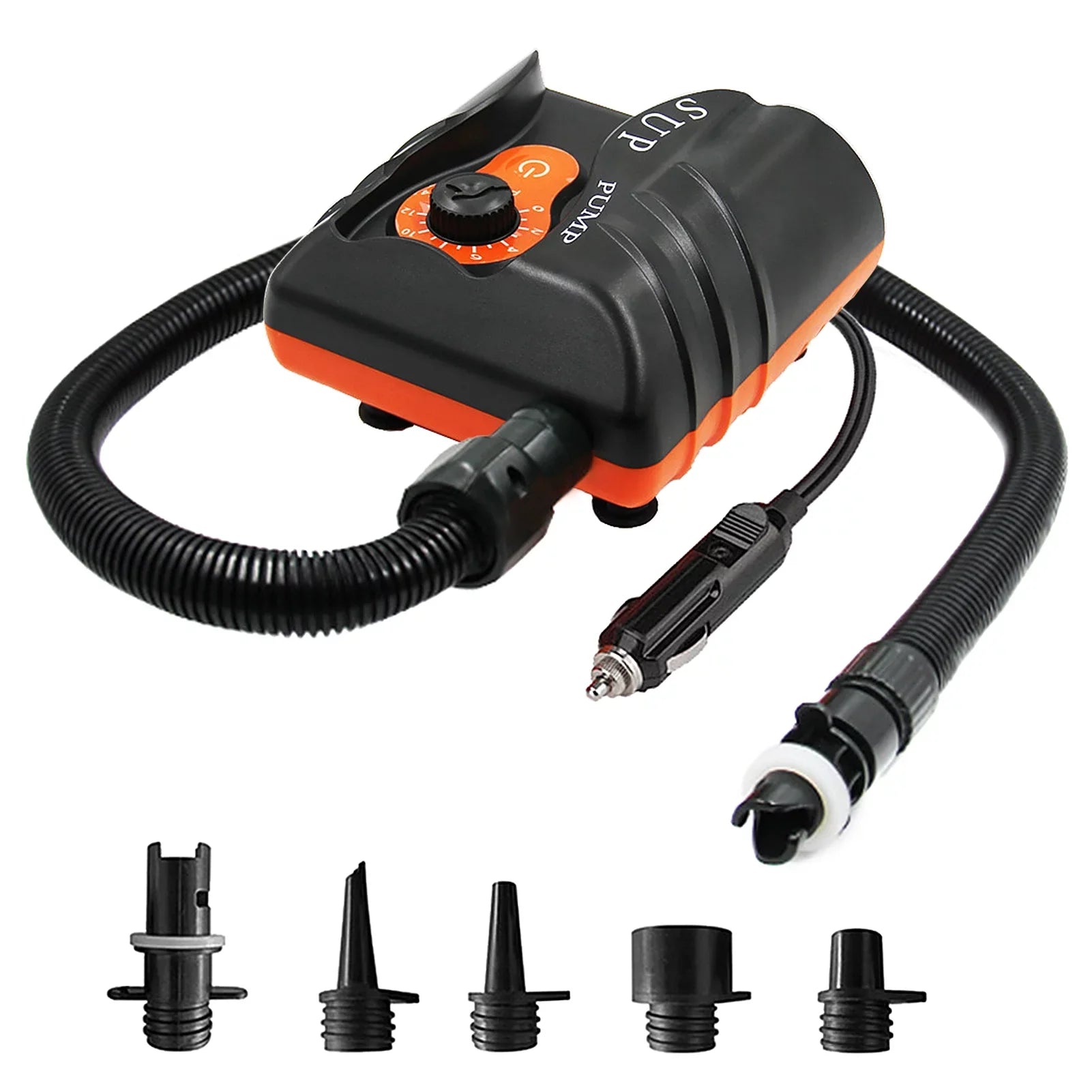 Anself Easy to Use 16 PSI Electric Air Pump with 6 Nozzles for Inflatables and Craft