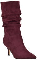 Nine West Women's Mycki Mid Calf Heeled Stiletto Boot 9, Wine 600