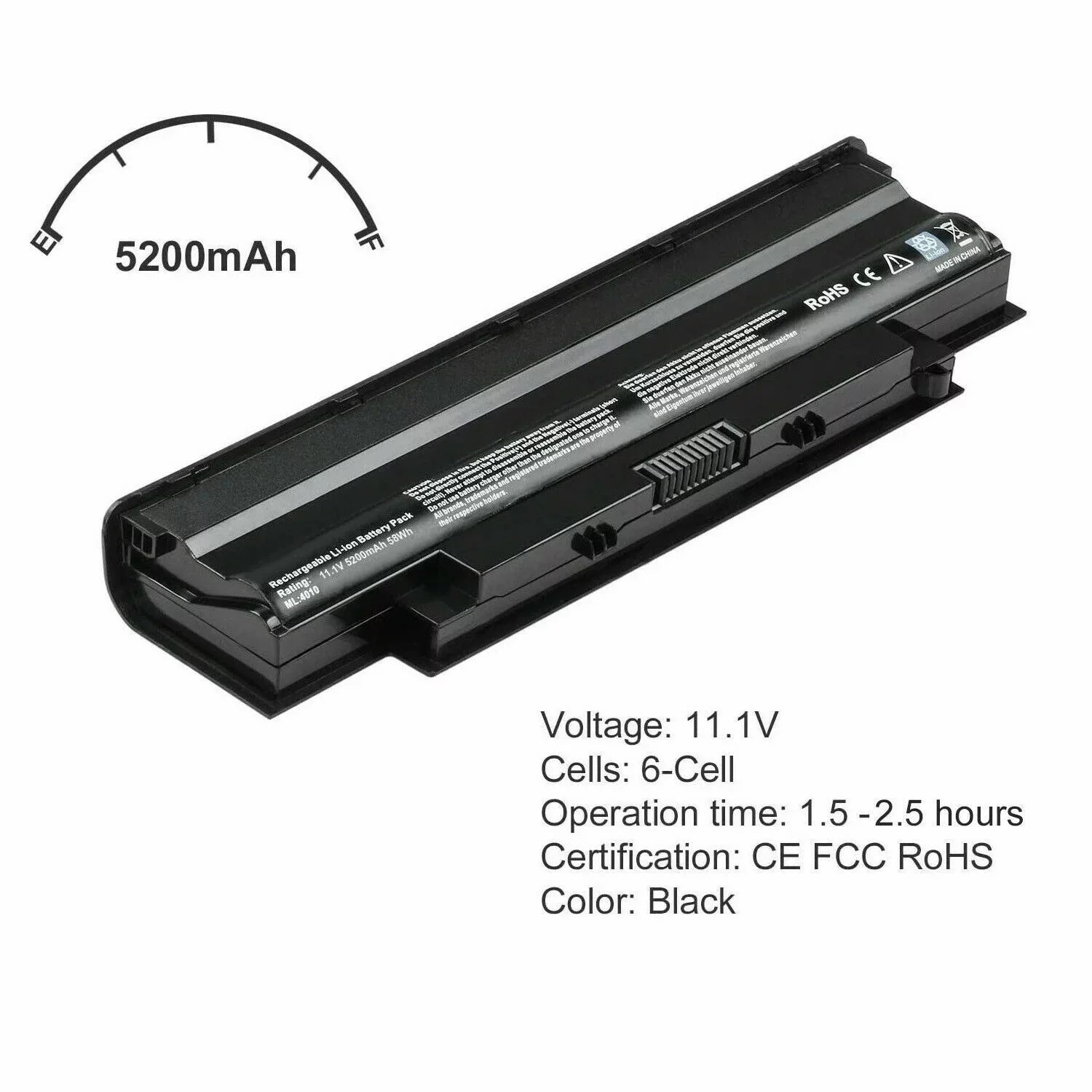 Battery For Inspiron 15r 17r 14r 13r N5110 N5010 N4110 N4010 N7110 N3010