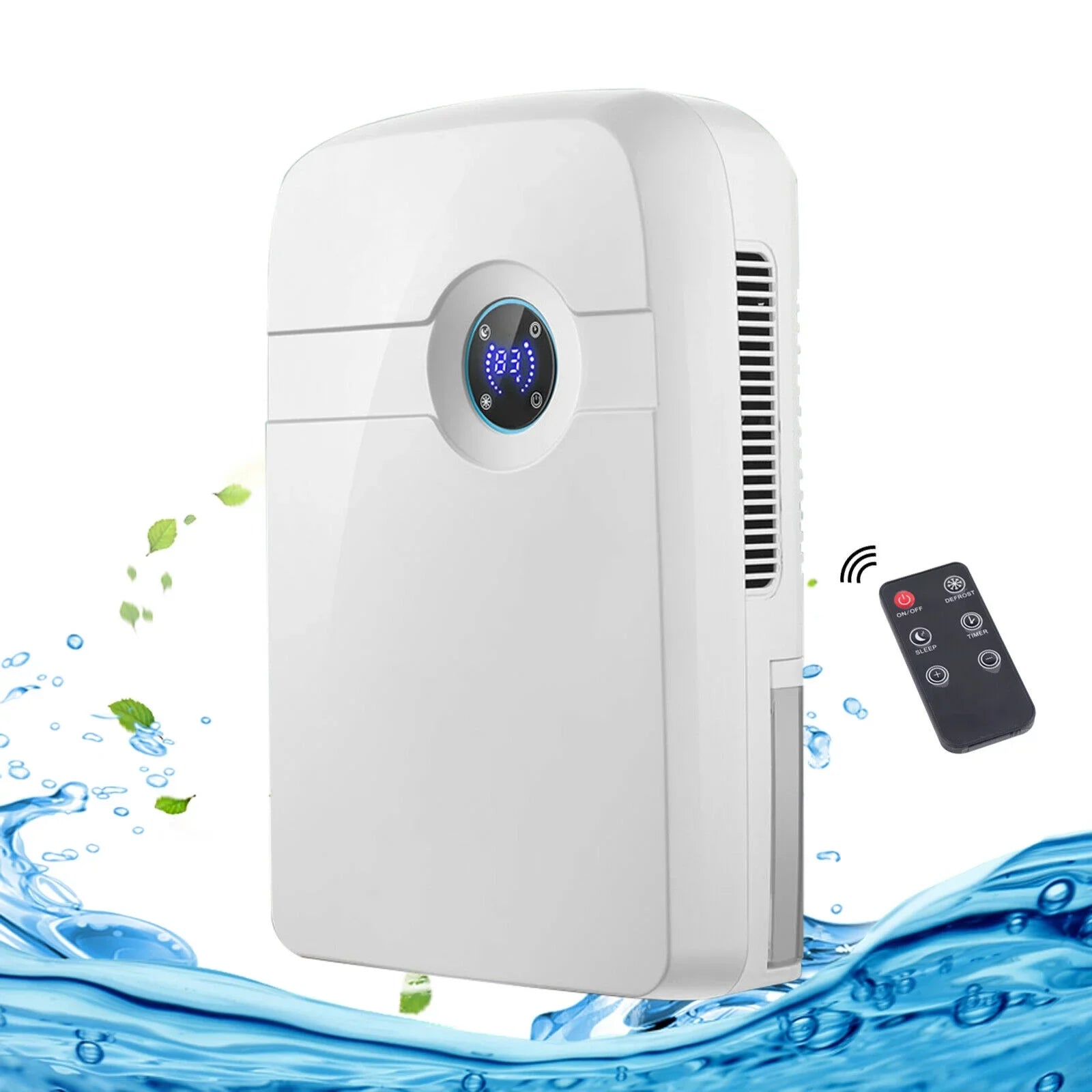 Portable Home Dehumidifier Damp Moisture Absorber Wet Air Dryer W/Remote