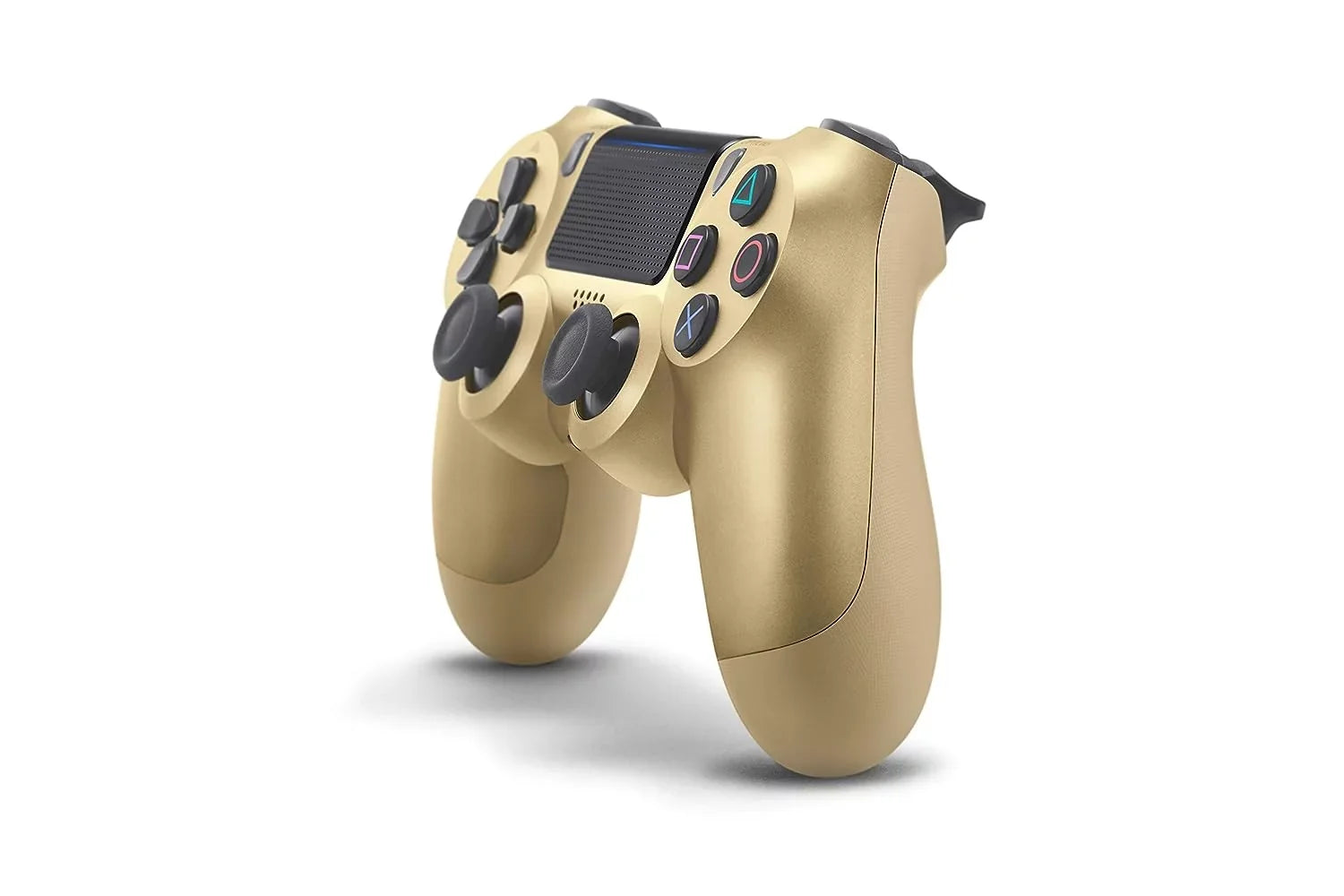 PlayStation 4 DualShock Wireless Controller Bundle - Gold Blue - With Earbuds Like New with BOLT AXTION